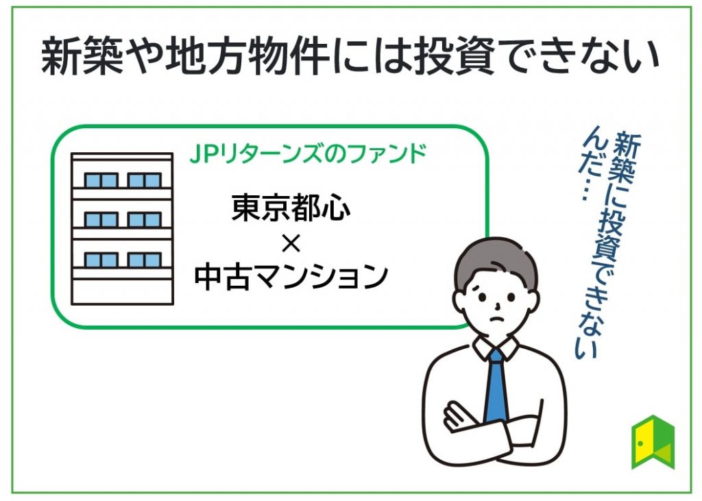 JPリターンズは新築や地方物件には投資できない